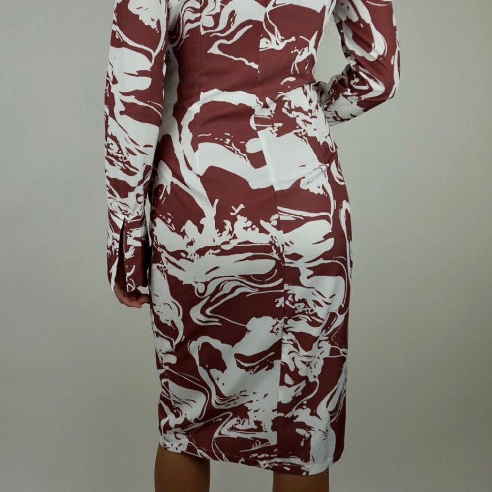 Abstract Midi Dress - Picture 7 of 8
